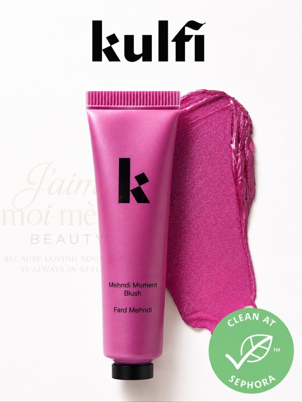 KULFI Mehndi Moment Cream Blush- Lucky Lotus- Bright Juicy Purple
